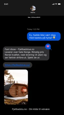 Kvittering-annonse laget av Arcads